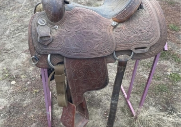 Fully tooled Tod Slone rope saddle