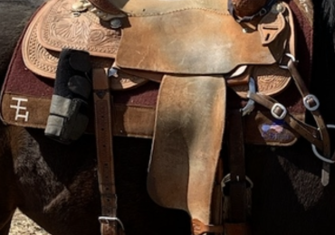17” irvines roping saddle